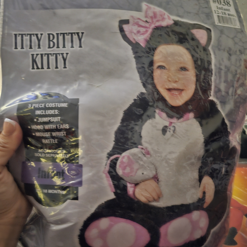 Itty Bitty Kitty Costume - Black and Pink